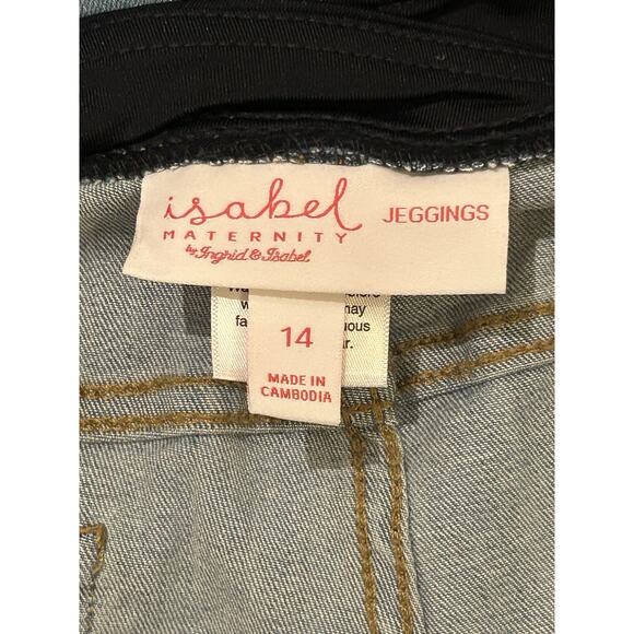 NWT Isabel Maternity Crossover Panel Denim Jeans Women's size 14/32 - Picture 6 of 6